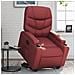Poltrona Alzapersona Reclinabile Rosso Vino in Similpelle - Foto miniatura 2