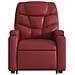 Poltrona Alzapersona Reclinabile Rosso Vino in Similpelle - Foto miniatura 9