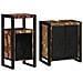 Set di mobili per il bagno 2 pcs legno massello di riciclo - Foto miniatura 1