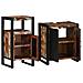 Set di mobili per il bagno 2 pcs legno massello di riciclo - Foto miniatura 3