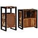 Set di mobili per il bagno 2 pcs legno massello di riciclo - Foto miniatura 7