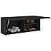Mobile da Bagno a Parete Nero 80x25x30 cm in Legno Multistrato - Foto miniatura 4