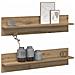 Scaffali da parete 2 pcs rovere artigianale 80 x 11.5 x 18 cm - Foto miniatura 3