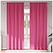 Tende con tende 2 pcs Rosa Vivo Poliestere - Foto miniatura 2