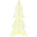 Albero di Natale con 160 LED Bianco caldo 150 cm Acrilico - Foto miniatura 2
