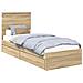 Letto con Contenitore con testiera Rovere Sonoma 75 x 190 cm - Foto miniatura 1