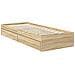 Letto con Contenitore con testiera Rovere Sonoma 75 x 190 cm - Foto miniatura 6