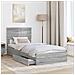 Letto con Contenitore con testiera Grigio Sonoma 90 x 200 cm - Foto miniatura 3
