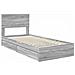 Letto con Contenitore con testiera Grigio Sonoma 90 x 200 cm - Foto miniatura 4