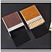 Portasigarette Medio In Pelle Pu Con Chiusura Magnetica - Contiene 20 Sigarette Slim Brown - Foto miniatura 5