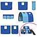 Struttura del letto loft per bambini Nero e Blu 79,5 x 200 cm - Foto miniatura 7