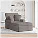 Chaise Longe con Gonna con cuscino 3 pcs Talpa Tessuto - Foto miniatura 2