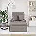 Chaise Longe con Gonna con cuscino 3 pcs Talpa Tessuto - Foto miniatura 3