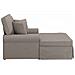 Chaise Longe con Gonna con cuscino 3 pcs Talpa Tessuto - Foto miniatura 5