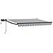 Tenda retrattile manuale con LED Antracite e Bianco 3,5 x 2,5 m - Foto miniatura 1