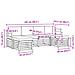 Set divani con cuscino 6 pcs Grigio Naturale e Chiaro - Foto miniatura 6