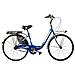 Bici Alluminio Da Donna Misura 26 X 1,75 Bicicletta Linea Venere City Bike Senza Cambio 1v Completa Di Accessori Luci A Led - 40 Blu - Foto miniatura 1