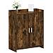 Mobile per scarpe con porta Rovere Fumo 73,5 x 36 x 92 cm - Foto miniatura 2