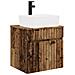 Mobile lavabo da parete Legno antico 49 x 41 x 63 cm - Foto miniatura 1