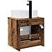 Mobile lavabo da parete Legno antico 49 x 41 x 63 cm - Foto miniatura 3