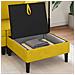 Pouf con Storage Giallo Velluto - Foto miniatura 3