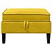Pouf con Storage Giallo Velluto - Foto miniatura 4