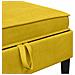 Pouf con Storage Giallo Velluto - Foto miniatura 7
