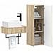 Set di mobili per il bagno 2 pz Rovere Sonoma - Foto miniatura 5