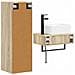 Set di mobili per il bagno 2 pz Rovere Sonoma - Foto miniatura 6