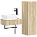 Set di mobili per il bagno 2 pz Rovere Sonoma - Foto miniatura 1
