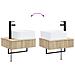Set di mobili per il bagno 2 pz Rovere Sonoma - Foto miniatura 9