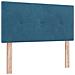 Letto ottomano con materasso Blu Scuro 90 x 190 cm Velluto - Foto miniatura 4
