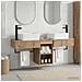 Set di mobili per il bagno 3 pz Rovere Artigianale - Foto miniatura 9