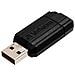 32GB Store'n'Go PinStripe Black USB Key (nero) - design rigato - connettore  - Foto miniatura 5