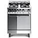 Cucina Elettrica M65MF 4 Fuochi a Gas Forno Elettrico Colore Acciaio Inox Lucidato - Foto miniatura 6