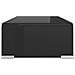 Mobile /Rialzo Porta TV in Vetro Nero 40x25x11 cm - Foto miniatura 4
