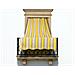 Tenda Da Sole A Caduta Uv Per Esterno Balcone Casa Telo Ombra Modello Riga Fine 145x300 Giallo - Foto miniatura 2