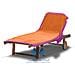 Telo Mare Lettino In Microfibra Spiaggia Piscina Mod Tinta Unita Comodo 75x185 Arancio-fucsia - Foto miniatura 2