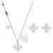 Set Symbolic Star Collana E Orecchini Placcatura Rodio 5517182 - Foto miniatura 1