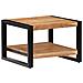 Tavolino Da Caffè 60x60x40 Cm In Legno Massello Di Acacia - Foto miniatura 4