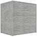 Comodini 2 pz Grigio Cemento 40x30x40 cm in Legno Multistrato - Foto miniatura 4