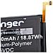 Batteria Sostituisce Samsung Eb-ba315aby Per Smartphone Cellulare (4900mah, 3,85v, Li-poly)  - Foto miniatura 2