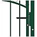 Cancello Per Recinzione Ad Arco In Acciaio 100x100 Cm Verde - Foto miniatura 3