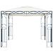 Gazebo con Stringa di Luci LED 300x300 cm Crema - Foto miniatura 2