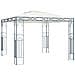 Gazebo con Stringa di Luci LED 300x300 cm Crema - Foto miniatura 3