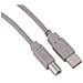 3m, USB2.0-A / USB2.0-B 3m USB A USB B Grigio cavo USB - Foto miniatura 1