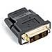 AD-0013-BK adattatore per inversione del genere dei cavi HDMI DVI-D 18+1 Single Link Nero - Foto miniatura 1