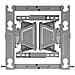 OLW480B supporto da parete per tv a schermo piatto 165.1 cm (65") Grey - Foto miniatura 1