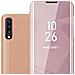 Custodia Compatibile Con Samsung Galaxy A70 / A70s In Kunzit Rosa - Clear View Specchio Coperchio Protettivo Con Funzione Di Supporto Protezione A 360 Gradi - Foto miniatura 1