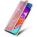 Custodia Compatibile Con Samsung Galaxy A70 / A70s In Kunzit Rosa - Clear View Specchio Coperchio Protettivo Con Funzione Di Supporto Protezione A 360 Gradi - Foto miniatura 3